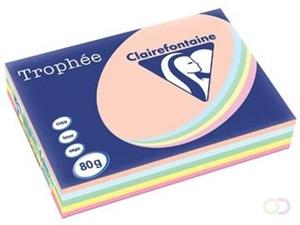 Clairefontaine Trophée Pastel A3, 80 g, 500 vel, geassorteerde kleuren