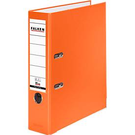 Falken Ordner PP-Color DIN A4 Rückenbreite: 80mm Orange 2 Bügel 11286721