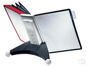 Durable Zichtpaneelhouder Sherpa® Display Inclusief 10 zichtpanelen. rood/zwart