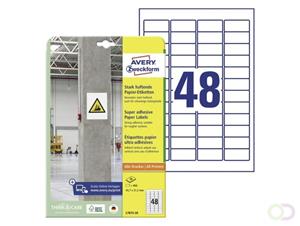 AVERY Avery Zweckform Stark haftende Papier-Etiketten, 45,7x21,2mm