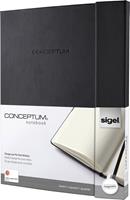 Sigel SI-CO141 Notitieboek Conceptum Pure Hardcover Met Magneetsluiting A4+ Zwart