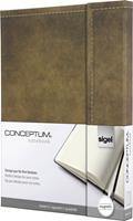 sigel CONCEPTUM Notizbuch kariert Braun Anzahl der Blätter: 97 DIN A5