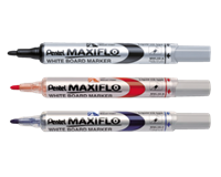 pentel Viltstift  MWL5 Maxiflo whiteboard rood 1mm