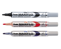 Pentel Whiteboardmarker Maxiflow, Schreibspitze 2 mm, 12 Stück, blau