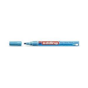 Edding Viltstift  751 lakmarker rond metallic blauw 1-2mm