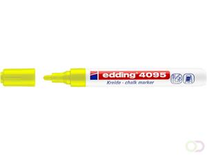 Edding Krijtstift  4095 rond neon geel 2-3mm doos à 10 stuk