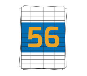 A4 Etiket 4273 compatible, 52,5mm x 21,2mm, 5600 stuks