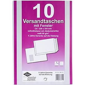 MAILmedia Versandtasche Offset weiß, C4, mit Fenster