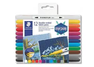 Staedtler Viltstift  3190 textiel duo ass