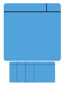 Office Magneet scrum 75x75mm lichtblauw