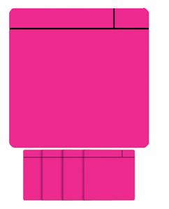 Office Magneet scrum 75x75mm roze