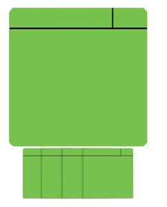 Office Magneet scrum 75x75mm groen