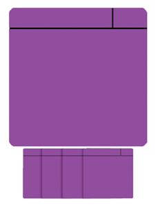 Office Magneet scrum 75x75mm paars