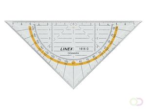 Linex geodriehoek 1616G, 16 cm