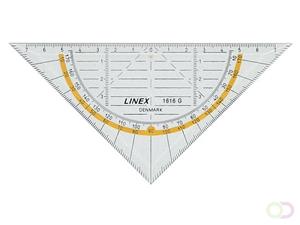 Linex Geometriedreieck 16cm transparent