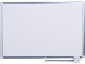 Maya New Generation whiteboard. magnetisch gelakt stalen oppervlak. grijs aluminium frame. 900 x 600 mm