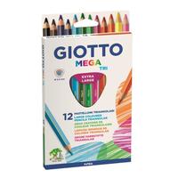 Giotto Mega-Tri Holzbuntstifte, 12 Farben