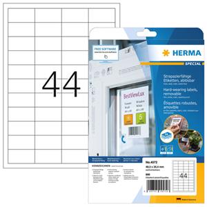 HERMA Folien-Etiketten SPECIAL, 48,3 x 25,4 mm, ablösbar