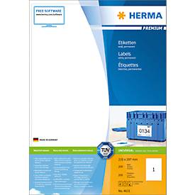 Herma PREMIUM etiketten met rechte hoeken ks) (pak 200 stuks)