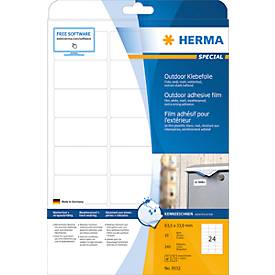 herma Etiket  9532 63.5x33.9mm polyester 240stuks wit