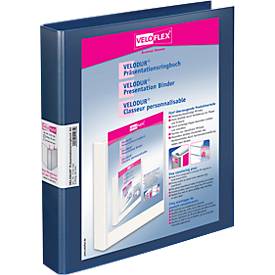 Veloflex Präsentations-Ringbuch Velodur A4 blau 2-Ring Ø 25mm