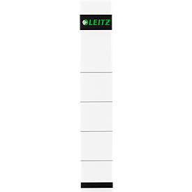 Leitz Rugetiketten. kort insteek Rugbreedte 50 mm. 191 x 32 mm. wit (pak 10 stuks)