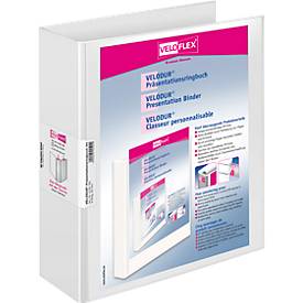 Veloflex Präsentations-Ringbuch Velodur A4 weiß 4-Ring Ø 50mm