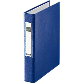 LEITZ Ringbuch Standard, DIN A5, blau, 2 D-Ring-Mechanik