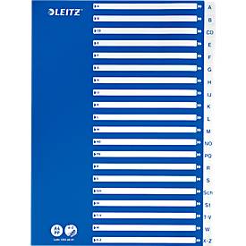 LEITZ PP-indexbladen met blauw dekblad, Letters A-Z