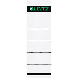 leitz Rugetiketten. kort zelfklevend Rugbreedte 80 mm. 191 x 61 mm. grijs (pak 10 stuks)