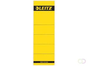 leitz Rugetiketten. kort zelfklevend Rugbreedte 80 mm. 191 x 61 mm. geel (pak 10 stuks)