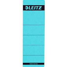 leitz Rugetiketten. kort zelfklevend Rugbreedte 80 mm. 191 x 61 mm. blauw (pak 10 stuks)