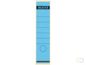 leitz Rugetiketten. lang zelfklevend Rugbreedte 80 mm. 285 x 61 mm. blauw (pak 10 stuks)