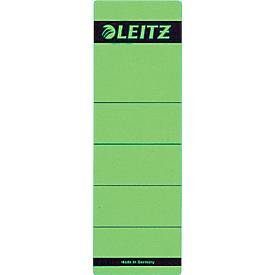 leitz Rugetiketten. kort zelfklevend Rugbreedte 80 mm. 191 x 61 mm. groen (pak 10 stuks)