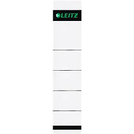 leitz Rugetiketten. kort zelfklevend Rugbreedte 50 mm. 191 x 39 mm. grijs (pak 10 stuks)