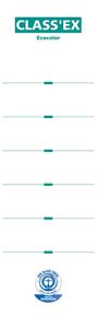 Class'ex rugetiketten (voor Class'ex 1242-reeks) , rug van 8 cm, pak van 10 stuks