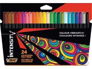 Bic viltstiften Color Up, kartonnen etui met 24 stuks in geassorteerde kleuren