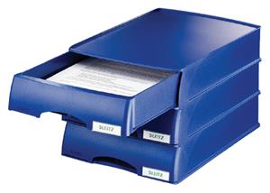 LEITZ Brievenbak  5210 Plus blauw met lade