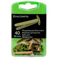 10 x Exacompta Musterbeutel-Klammern 30mm VE=40 Stück