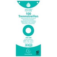 EXACOMPTA Trennstreifen Premium, 105 x 240 mm, weiß