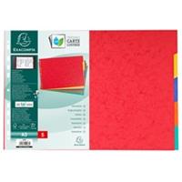 EXACOMPTA Karton-Register, blanko, DIN A3 quer, 5-teilig