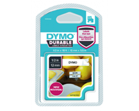 DYMO D1 Schriftbandkassette schwarz/weiß, 12 mm x 5,5 m