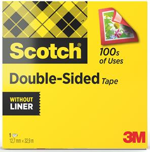 Scotch dubbelzijdige plakband ft 12 mm x 33 m