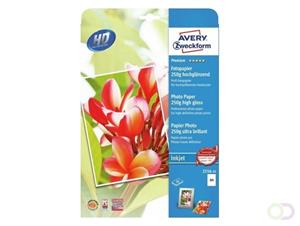 Avery Zweckform Premium Inkjet Fotopapier, DIN A4, 250 g/m², 20 Blatt