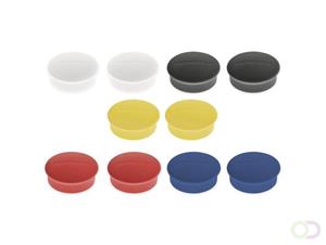 Discofix magnetoplan mini magneet, wit, Ã 19 x 7mm, 10 stuks