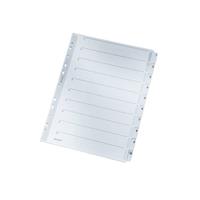 LEITZ Mylarkarton-Register, Zahlen, A4, 1-10, 10-teilig,grau