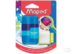 Maped potloodslijper + gom Connect Soft Touch, op blister