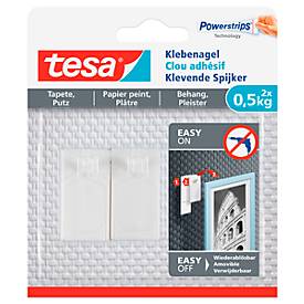 tesa Powerstrips Klebenagel für Tapeten und Putz, 0,5 kg