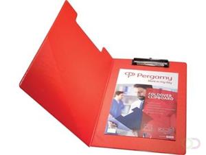 Pergamy klemmap, voor ft A4, uit PVC, rood