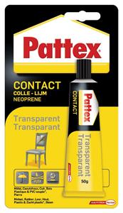 Pattex Contactlijm  transparant tube 50gram op blister